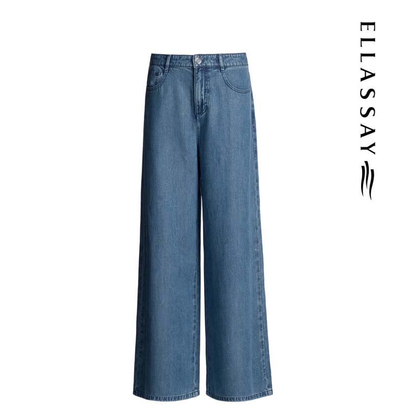 ELLASSAY Women's Lyocell Straight-Leg Jeans