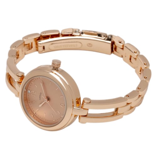 Fieldwork Women's Analog Watch, 5 ATM Water Resistant, Metal Band, Pink Gold, Pink, WP Miju ST288-4