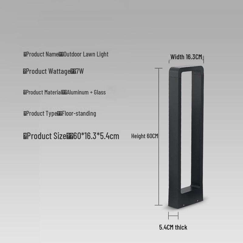 Minimalist LED Garden Lights for Parks and Pathways