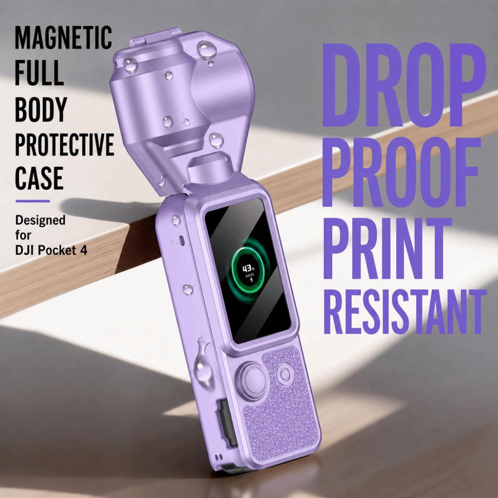 Flip Cover Screen Protector Shockproof Storage Case for DJI Osmo Pocket 4 Gimbal Camera Accessories