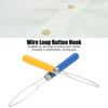 6Pcs Multi-Color Mix Dressing Aid Comfort Grip Handle Portable Button Hook  For Low Vision