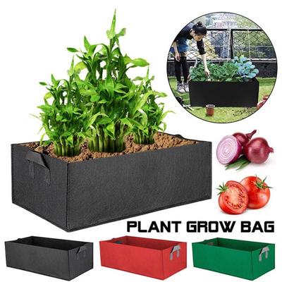 Fabric Raised Garden Bed Rectangle Breathable Planting Container Growth Bag