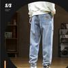 Large Size Jeans Men's Autumn and Winter 2025 Loose Plus Fat Plus Size Trendy Tooling Men's Pants