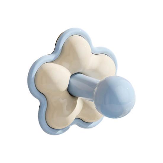 

Hook with Flower Shape Adhesive Hook Anti-Falling Ball Head Design Ordered Storage Hook for Bathroom Kitchen бежевый