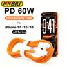 NNBILI PD 60W Fast Charging Cable For iPhone17 Pro Max Type C To C Quick Charger Cord For iPhone 16 15 iPad Braided Power Wire