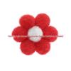 Colorful Handmade Six-Petal Flower Hair Clip - Cute Plush Cartoon Hair Accessory