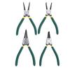 4PCS 7 Inch Internal External Snap Ring Pliers Set with Straight Bent Jaw for Removal and Installation of Automotive