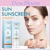 Refreshing Sunscreen Cream For Summer Outdoor Protection Against Uv Rays Hydrating Skin And Achieving Even Brightness