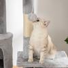 Floor to Ceiling Cat Tree for Indoor Cats, 240-260cm, Adjustable Height - Light Grey