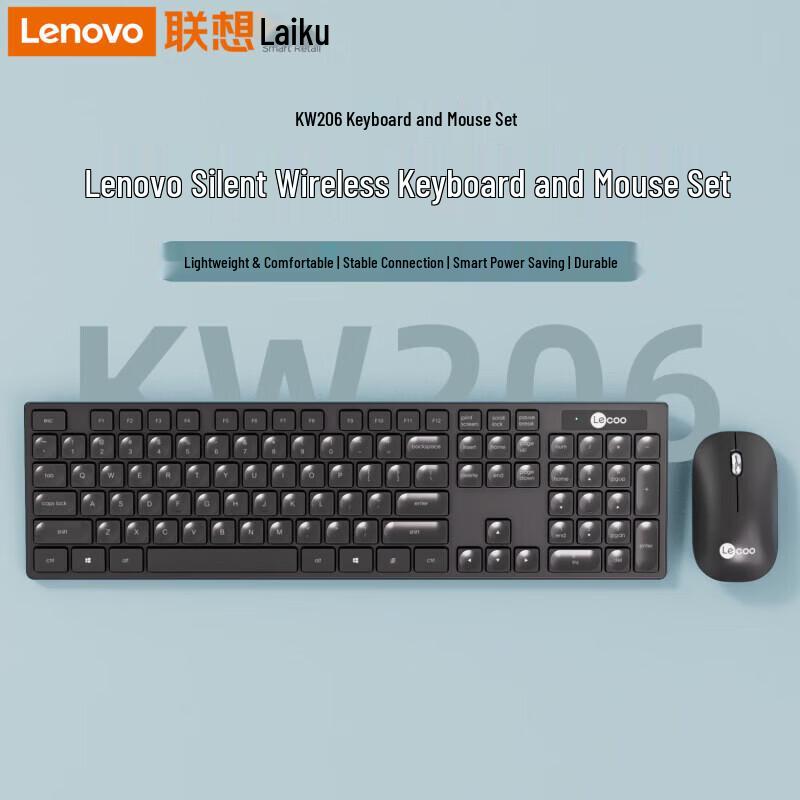 Lenovo KW206 Wireless Keyboard and Mouse Combo