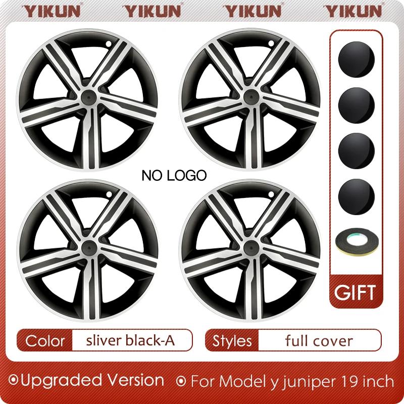 

YIKUN 4PCS 19 Inch Wheel Cover for Tesla Model Y Juniper 2025 Performance Full Rims Car Accessories Crossflow Wheels Hubcap caps For Tesla