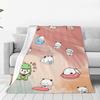 Custom Cute Dudu Blankets Warm Flannel Throw Blanket For Bedding Couch Quilt