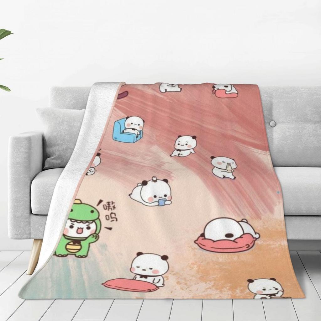 Custom Cute Dudu Blankets Warm Flannel Throw Blanket For Bedding Couch Quilt