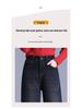 Counter Genuine Plus Velvet Women's Wide Leg Jeans, Winter High-Waist, Slimming Casual Straight Leg Pants, 25"