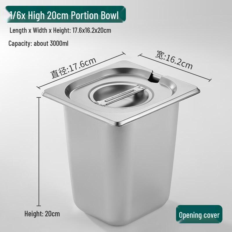 

304 Stainless Steel Gastronorm Food Pan Set