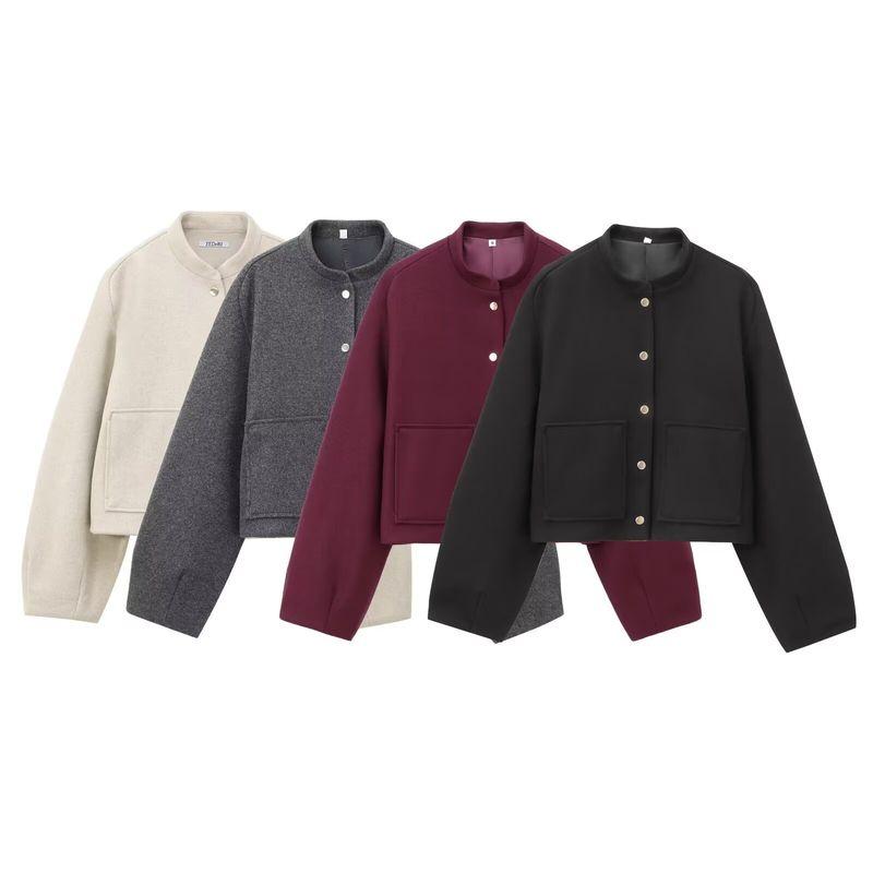 Kaslead New Arrival Women's Clothing Fashion Style Fashion Simple and Short Pilot Jacket Outwear 8741279