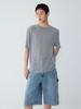 Studio Tomboy [Men] Tencel Spandex T-Shirt_Melange Gray 9155222190
