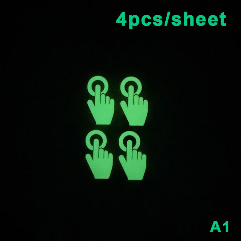 Switch Indicator Luminous Stickers 10PCS for Step Marking and Motorcycle Nighttime Signage A1