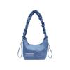 New Champion Fabric Shoulder Bag Unisex Black/Milk White/Medium Blue Denim U5AACPU32