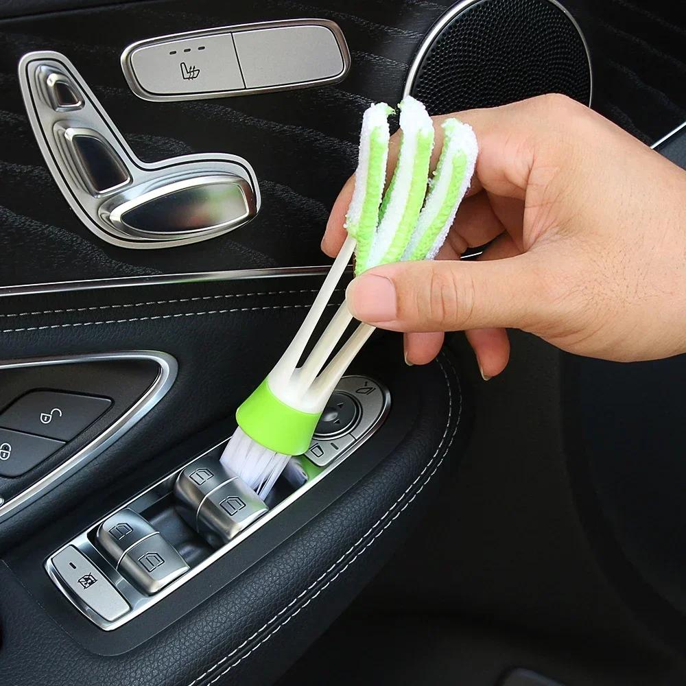 Perie Aerisire Aer Condiționat Auto Microfibră Curățător Grilă Auto Detailing Jaluzele Duster Perie Curățare Auto Accesoriu Interior