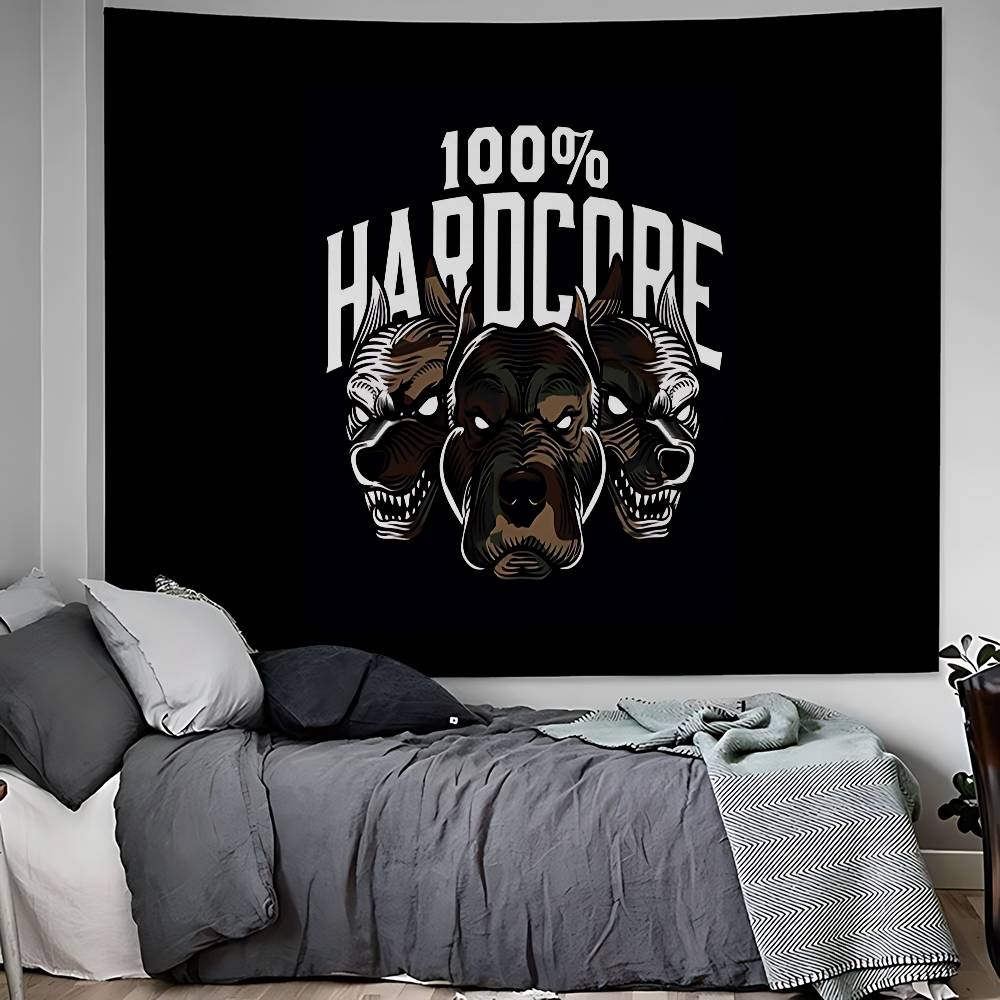 Bone Gabber 100 Hardcore Dog Hanging Bohemian Tapestry Hanging Tarot Hippie Wall Rugs Dorm Wall Hanging Home Decor
