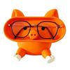 Small Space Saving Container Cartoon Pig Glasses Holder, 3D Printed Phone Stand Desktop Organizer, Bedside Table Accessory Stable Decorative Ornament