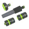 Stalco Garden S101210412 4-Piece Hose Connector Set with Spray Nozzle