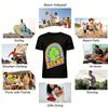 St. Patrick's Day Lucky Clover Rainbow Print T-Shirt Casual Loose Fit Unisex Top Pure Cotton T-shirt