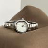 Retro Elastic Band Watch Female Lazy Wind Buckle-Free Elastic Steel Belt Watch Minimalist Sugar Cube Watch