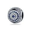 100% Rame Zircone Scintillante Occhio del Diavolo Occhio di Horus Auguri Migliori Portafortuna Perline Adatte a Braccialetti da 3 mm Gioielli Fai da Te
