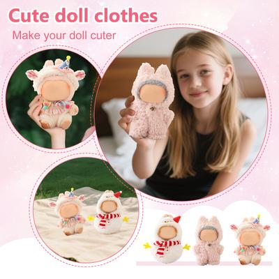 Costume 6.69 Inch Plush Toy Costume High Quality 17cm Doll Replacement Costume Fashion Doll Costume Doll Not Included