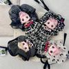 Sweet Cool Small Fragrance Style Maruko Princess Doll Toy Keychain 1/12 BJD Doll Joints Movable Backpack Decor Pendant Gifts