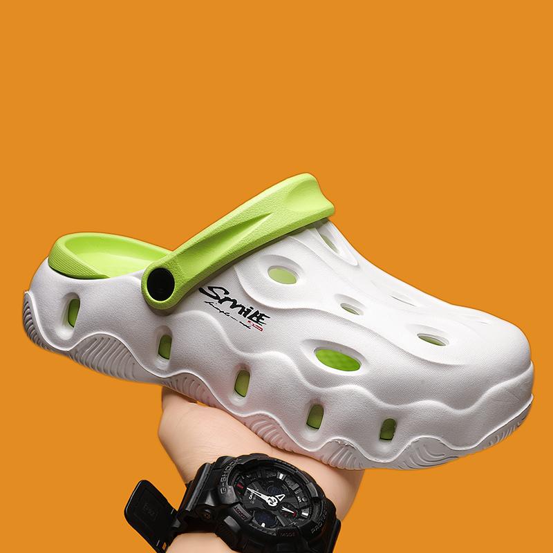 Fashion 2024 new designer men's outdoor leisure sports beach sandals non-slip family fashion lightweight bathroom men's slippers