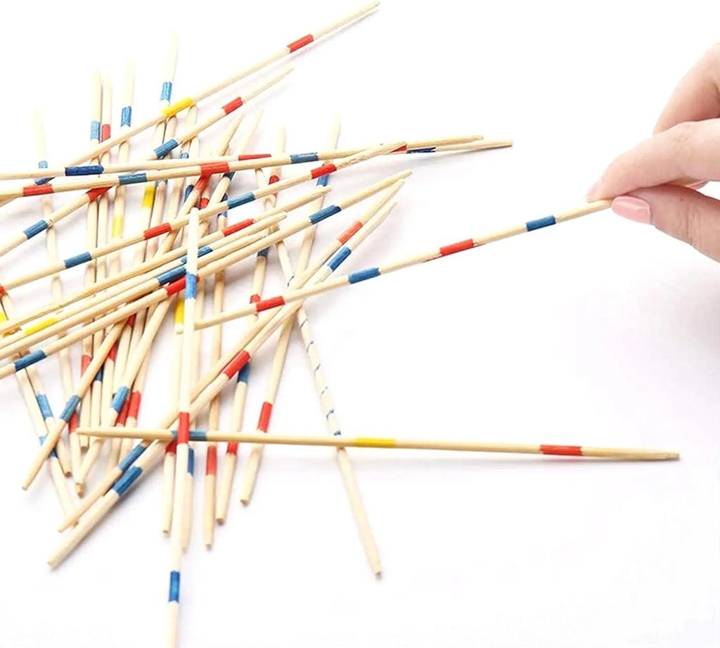 1Pcs Wooden Classic Pick Up Sticks Game With Instruction Development Learning Toy For Kids Children Gift Party Favor Family Game