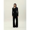 Anggae Ribbed Snake Cardigan Black