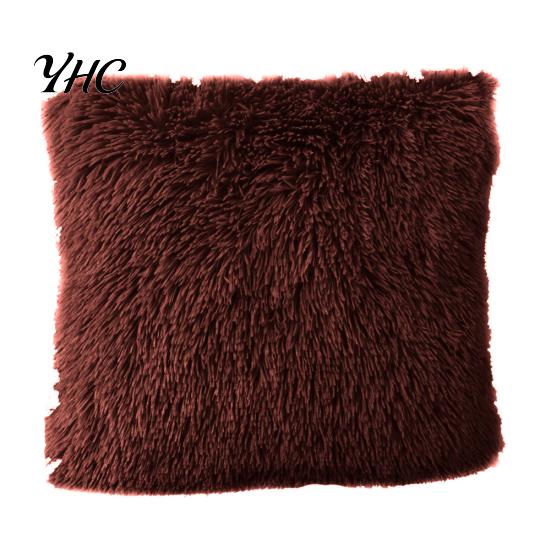 Warm Soft Fluffy Throw Pillow Case Cover Cushion Home Bed Sofa Car Decoration