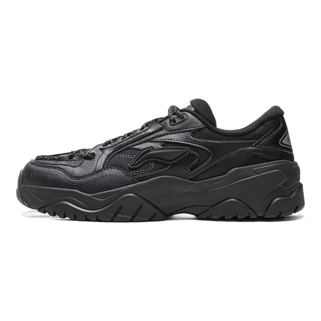 Li Ning Gravel Slip Resistant, Abrasion Resistant, Lightweight Low top Casual Shoes Men's Black AGCV335-3