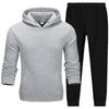 Men's Casual Sports Hoodie Set 2024 with Heart Rate Print