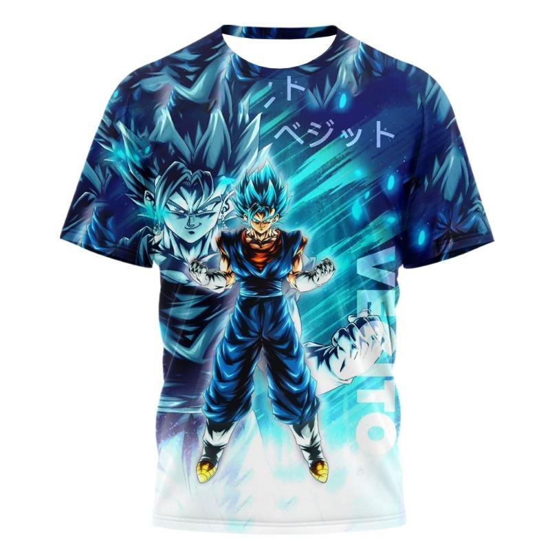 New Dragon Ball Anime Vegeta Manga Panel 3D Print T-shirt Unisex