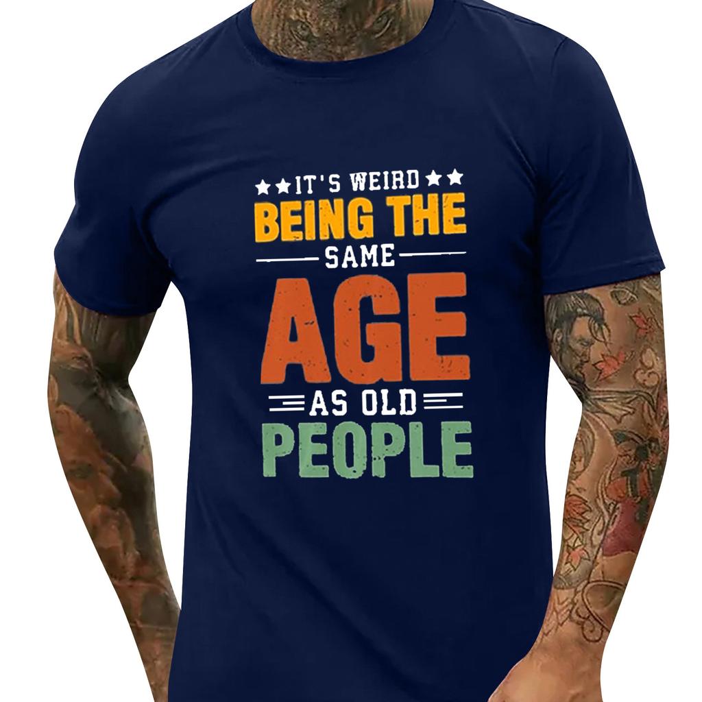 Men's  T-shirt T-shirts Graphic Text Pool3D Printing Street Casual Short Sleeve Printed Clothing Basic