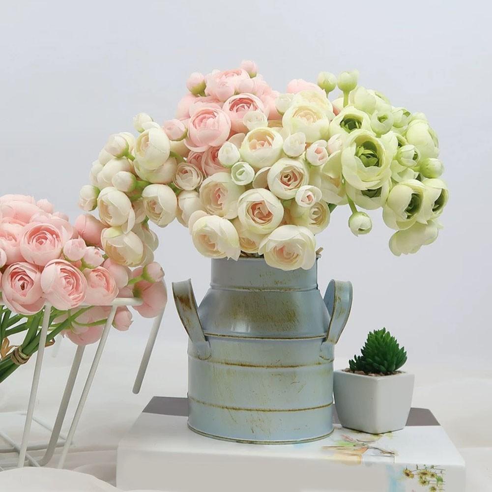 Ranunculus Flowers Faux Silk Peonies Artificial Ranunculus No Water Needed