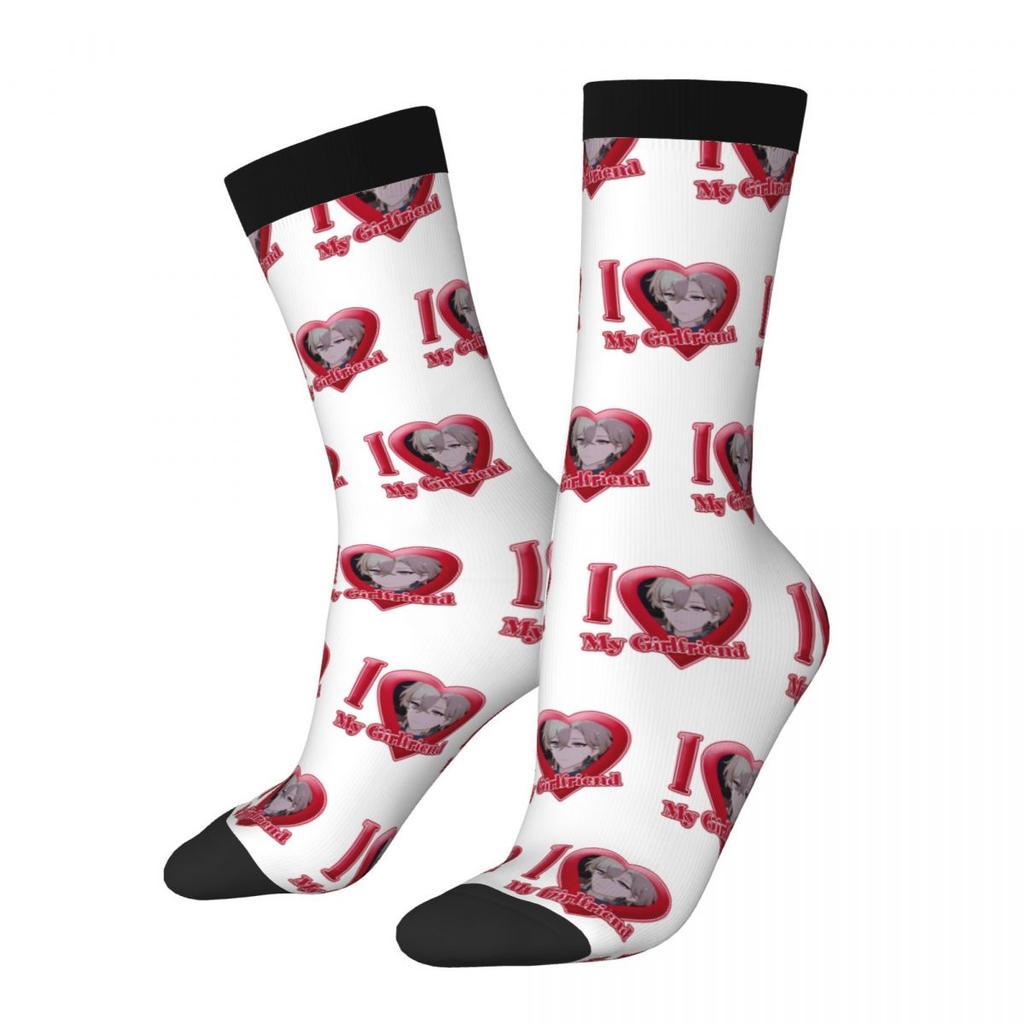 New Men's Socks Honkai Star Rail I Love My Girlfriend Sock Game Anime High Quality Women's Stockings Spring Summer Autumn Winter
