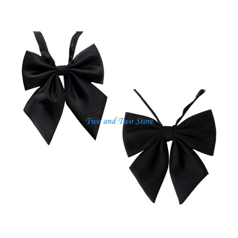 HX6F Adjustable Womens Tie Girls Uniform Womens Necktie Providing Comfortable Wear For Social Instances Office Use