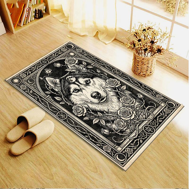 2025 New Husky Dog Carpet Rug for Living Room Bedroom Home Sofa Decoration,Kids play Non-slip Floor Mat65