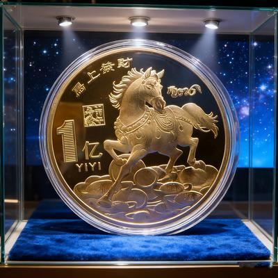 40mm 1szt. Metalowa Kolekcja 2026 Chiński Nowy Rok Złote Monety Pamiątkowe Szczęśliwe Zwierzę Koń Monety Kolekcjonerskie Srebrna Moneta Wyzwanie