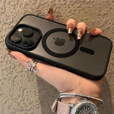 Neu 16 Kompatibel mit Apple 15 Pro Max Handyhülle Magnetisch Hautgefühl iPhone 14 Transparent 13 Stoßfest 17 Matt