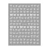 Redanco3D Cartoon Bow Nail Stickers with Gold & Silver Hot Stamping DH-1061