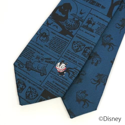 Disney Necktie (The Nightmare Before Christmas Vampire Teddy Print) DNDW0940 Blue-Green