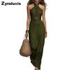 New Women Slim Fit Elegant Evening Bodycon Sleeveless Halter Dress for Women Summer