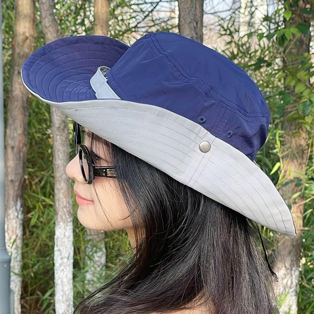 

Color Matching Mountaineering Hat Quick-drying Material Sun Caps Bucket Hats Outdoor Activities
